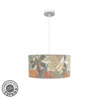 Distribuidor - Lâmpadas Diversas | Colgantes Moderno | COLGANTE ETIOPIA 40D 1XE27 BLANCO/ESTAMPADO Ref: 225294030